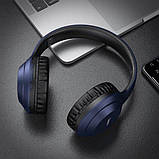 Навушники Bluetooth стерео гарнітура Hoco W30 blue, фото 3