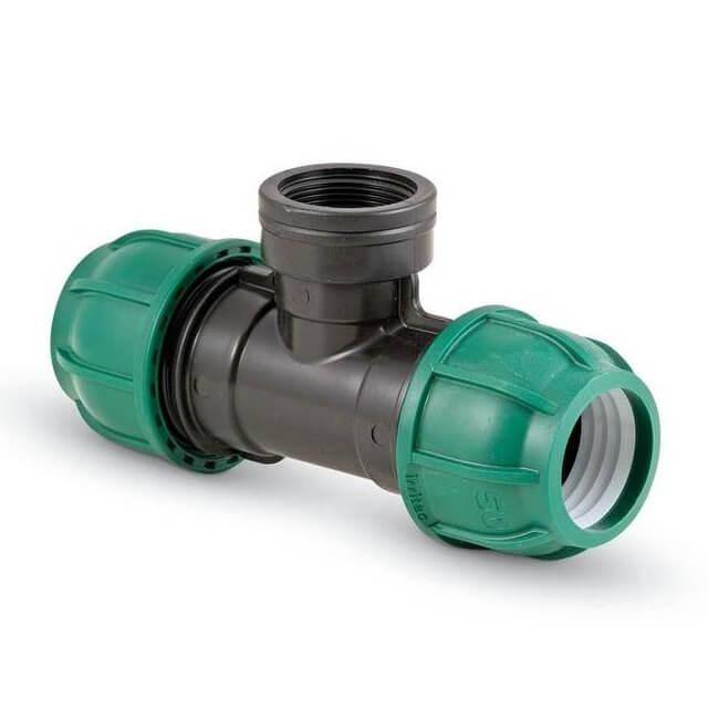 Трійник з внутрішнім різьбленням, внутрішня різьба Irritec 32×3/4"x32, фото 1