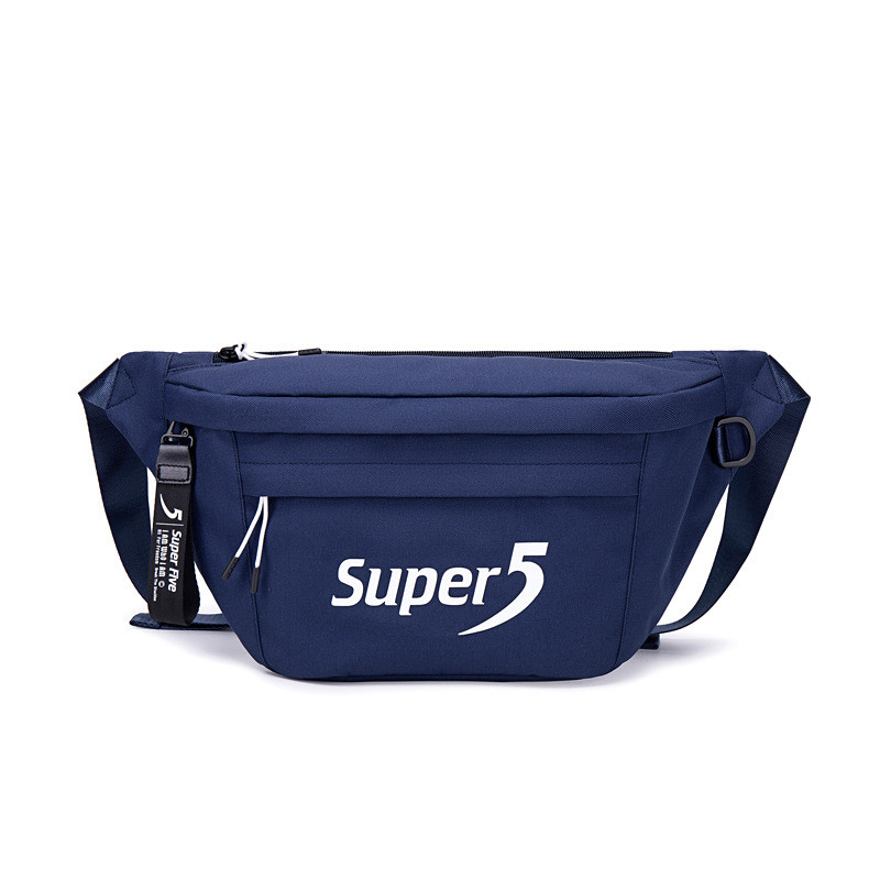 Величезна міська сумка на пояс або через плече (бананка) Super 5 FYB00018, 5 л Синій, фото 1