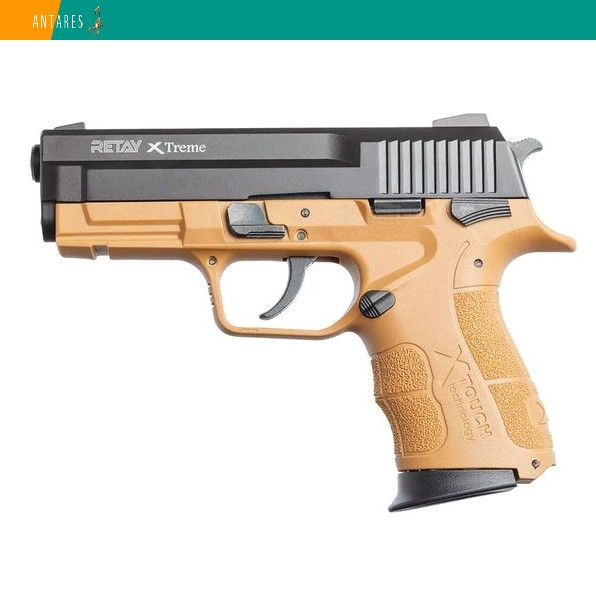 Пістолет стартовий Retay XTreme сигнально-шумовий пугач під холостий патрон tan Ретай Екстрим (T570803R)