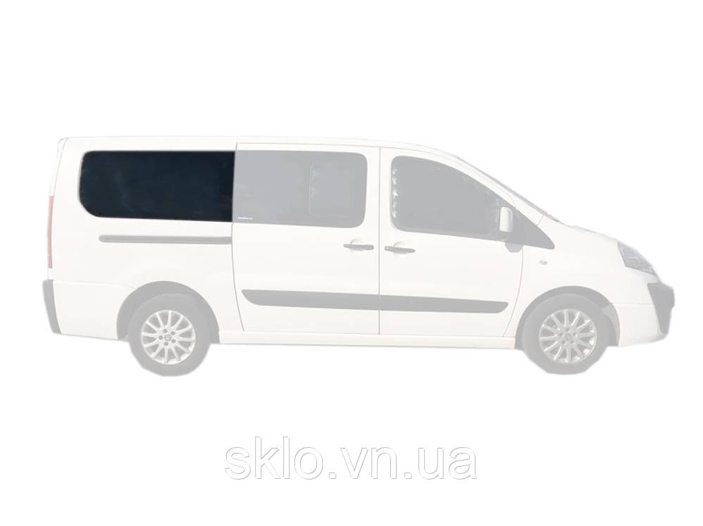 Бокове скло Peugeot Expert (06-) Заднє салонне Праве на Довгу базу (Пежо Експерт)