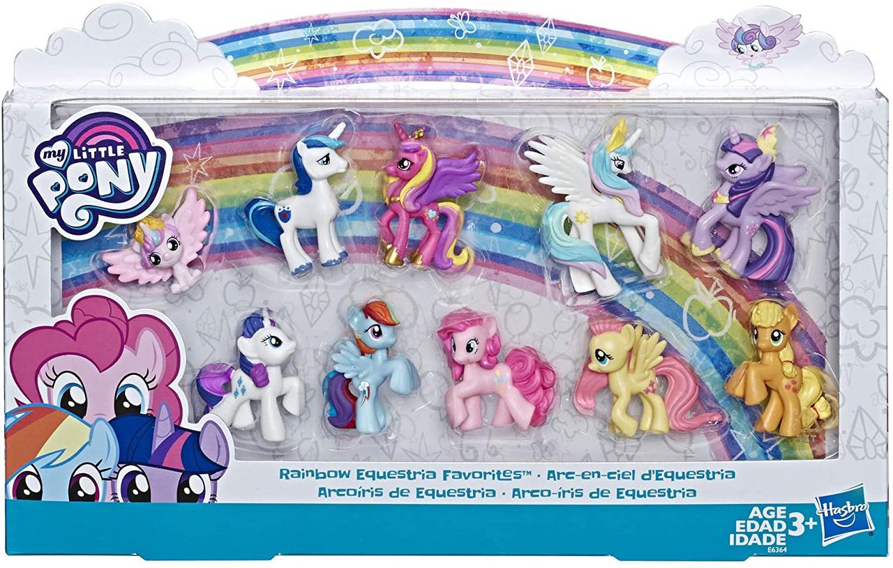 Набір мініпоні Фаворити зокрема Армор Кавенс Селія Фларі Харт My Little Pony Rainbow Equestria Favorites