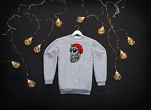 Светр чоловічий Новорічний Sweatshirt Santa Світшот з принтом Санта Кофта на корпоратив Батник святковий