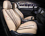 Авточохли на передні сидіння CarFashion, модель START 5D FRONT, бежевий/шоколад, фото 6