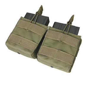 Підсумок для магазинів гвинтівки подвійний молле Condor Double AR10/M-14 Open Top Mag Pouch MA24 Олива (Olive)