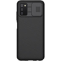 Защитный чехол Nillkin для Samsung Galaxy A03S / A037G (CamShield Case) Black с защитой камеры