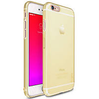 Прозрачный чехол накладка Ringke Slim for iPhone 6/6S, Frost yellow (RFT0035)