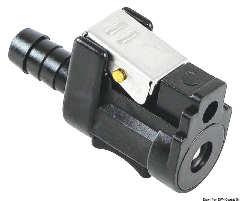 Роз'єм паливний Yamaha. К мотору. Під шланг Ø 8 мм., фото 1