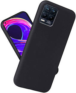 Чохол Silicone Case Full Black для Realme 8 / 8 Pro