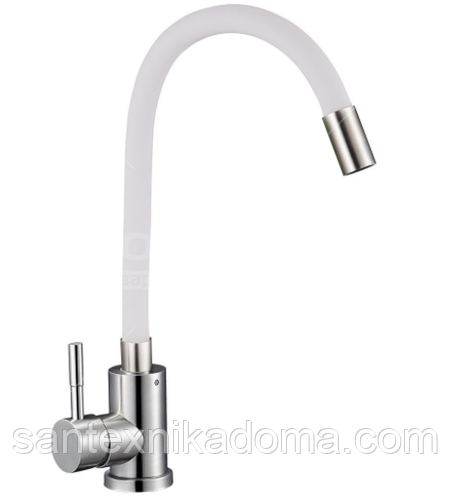 Змішувач на кухню боковий SOLONE EZA4-F090KW з нержавіючої сталі