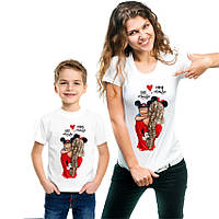 Жіночі футболки Family Look. Мама та син "Baby & Mama mouse" Push IT