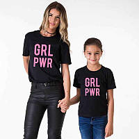 Парные футболки Family Look. Мама и дочь "Girl Power" Push IT