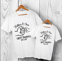 Парні футболки з принтом Father and son Push IT