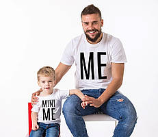 Парні футболки з принтом "Me, Mini Me" Push IT