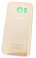 Задняя крышка для Samsung G930F Galaxy S7, золотистая, оригинал