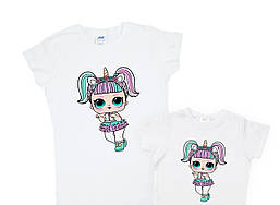 Парні футболки з принтом "Лялька LOL" Push IT