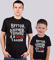Парні футболки Family Look "Бешкетний дід і онук" Push IT