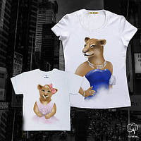 Жіночі футболки Family Look. Мама та дочка "Левиця і левеня" Push IT