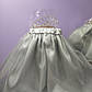 Костюм принцеси новорічний 1-8 років спідниця срібляста фатинова та корона з камінням 1 шт, фото 6