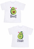 Парні футболки Family Look із принтом "Авокадо: Best friends" Push IT