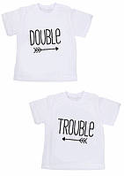 Парні футболки Family Look із принтом "Double. Trouble" Push IT