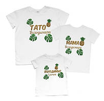 Футболки Фемілі Лук Family Look для всієї родини "Володимир. Тато. Мама" Push IT