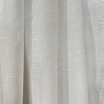 Тюль на метраж з льону кремовий, висота 2,8 м (607-kr)