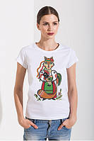 Жіноча футболка з принтом "Кума лисиця" Push IT