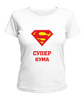 Жіноча футболка з принтом "Супер кума" Push IT