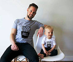 Жіночі футболки Family Look. Тато та син "Fries" Push IT