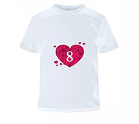 Женская футболка с принтом "8 Марта. Сердце" Push IT
