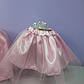 Костюм принцеси новорічний 1-8 років спідниця рожева фатинова та корона з камінням 1 шт, фото 5