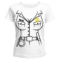 Женская футболка с принтом "Форма полицейской" Push IT
