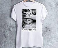 Женская футболка с принтом "Optimist" Push IT
