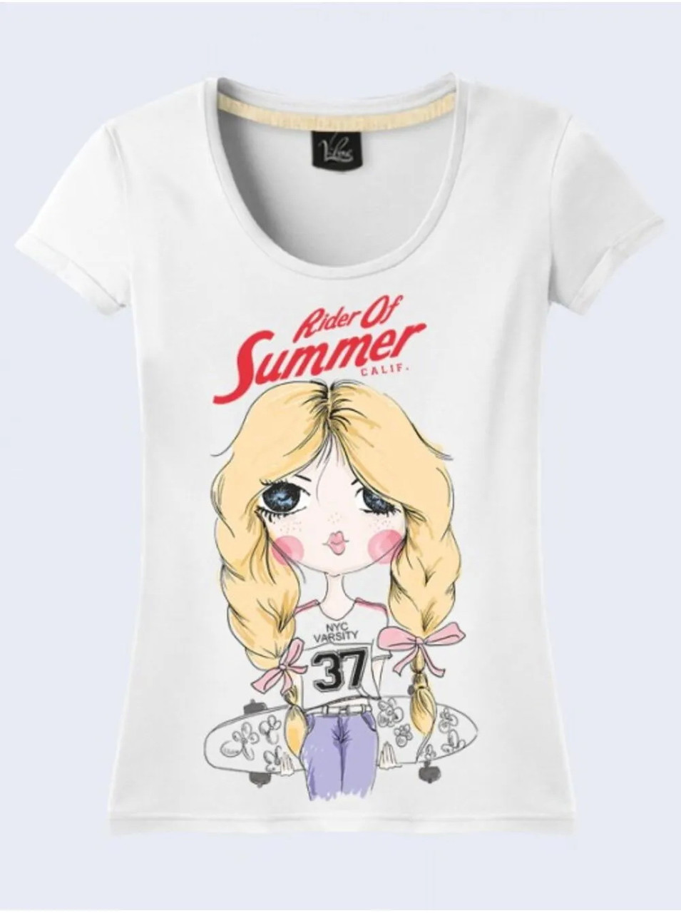 Жіноча футболка з принтом "Rider of summer" Push IT