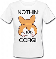 Женская футболка с принтом "Nothin but corgi" Push IT