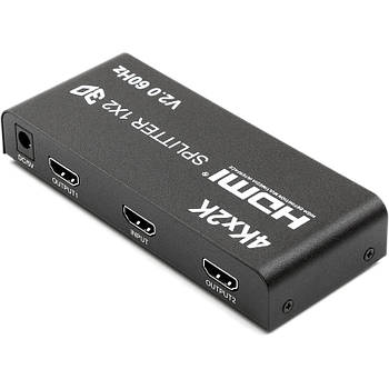 Сплітер PowerPlant HDMI 1x2 V2.0, 3D, 4K / 60hz (HDSP2-V2.0)