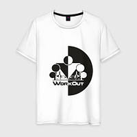 Жіноча футболка з принтом Інь-Янь WorkOut Push IT