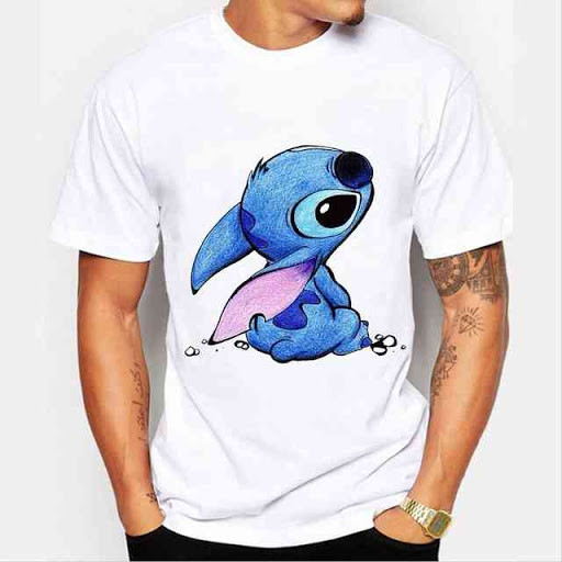 Дитяча футболка з принтом Stitch, Стіч Push IT