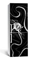 Декоративная наклейка на холодильник самоклейка Жемчужное ожерелье 65х200 см, пленка для кухонной мебели