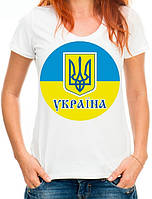 Футболка з принтом "Стяг і герб Україна" Push IT