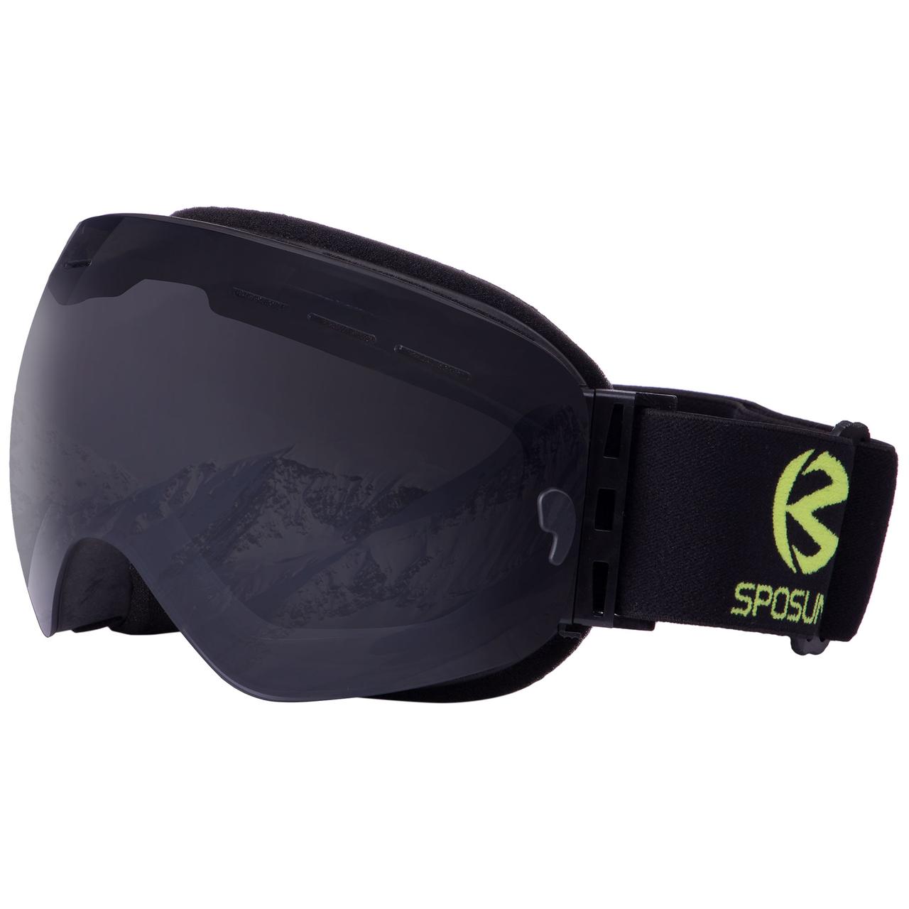 Маска для сноуборду, гірськолижні окуляри SPOSUNE HX003-1