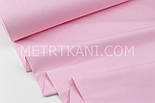 Лоскуток. Ткань для постельного белья ранфорс светло-розового цвета  Турция 240 см  № WH-33, 45*240 см, фото 2
