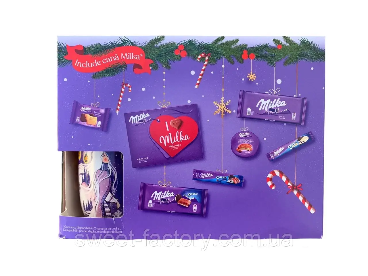 Подарунковий набір Milka солодощі з чашкою 458 g, фото 1