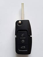 Корпус выкидного ключа для Ford Fiesta Focus Kuga Galakeys 3 кнопки лезвие HU101 (07-02)