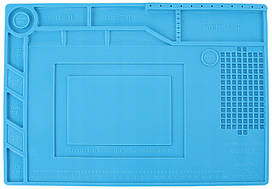 Килимок для паяння силіконовий термокилимок S-150 390x270мм мат для розбирання та паяння електроніки