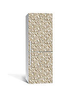 Наклейка для холодильника виниловая Песчаные оттиски 650х2000 мм виниловая 3Д наклейка декор на кухню