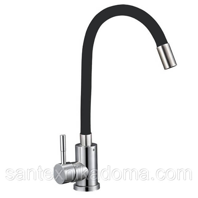 Змішувач на кухню боковий SOLONE EZA4-F090KB з нержавіючої сталі
