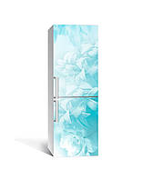 Виниловая наклейка на холодильник Голубые чудеса 650х2000 мм виниловая 3Д наклейка декор на кухню