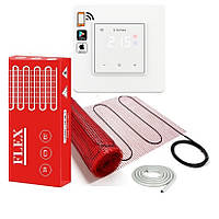 Теплый пол под плитку Flex EHM-175/4.0 (4 м2) комплект тепло маты нагревательные секции и Terneo sx Wi-Fi